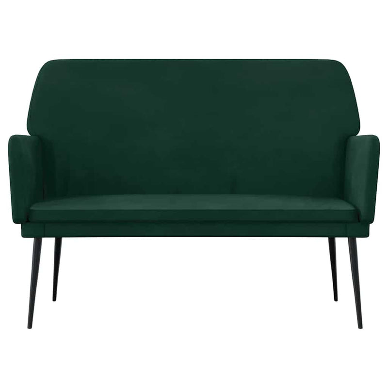 Bancă, verde închis, 108x79x79 cm, catifea