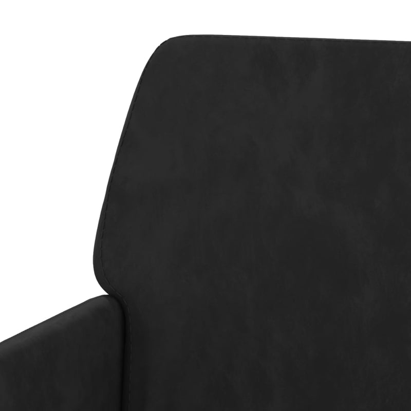 Bancă, negru, 108x79x79 cm, catifea