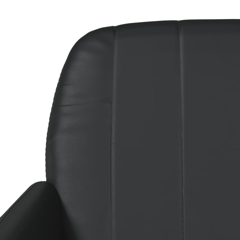 Bancă, negru, 107x80x81 cm, piele ecologică