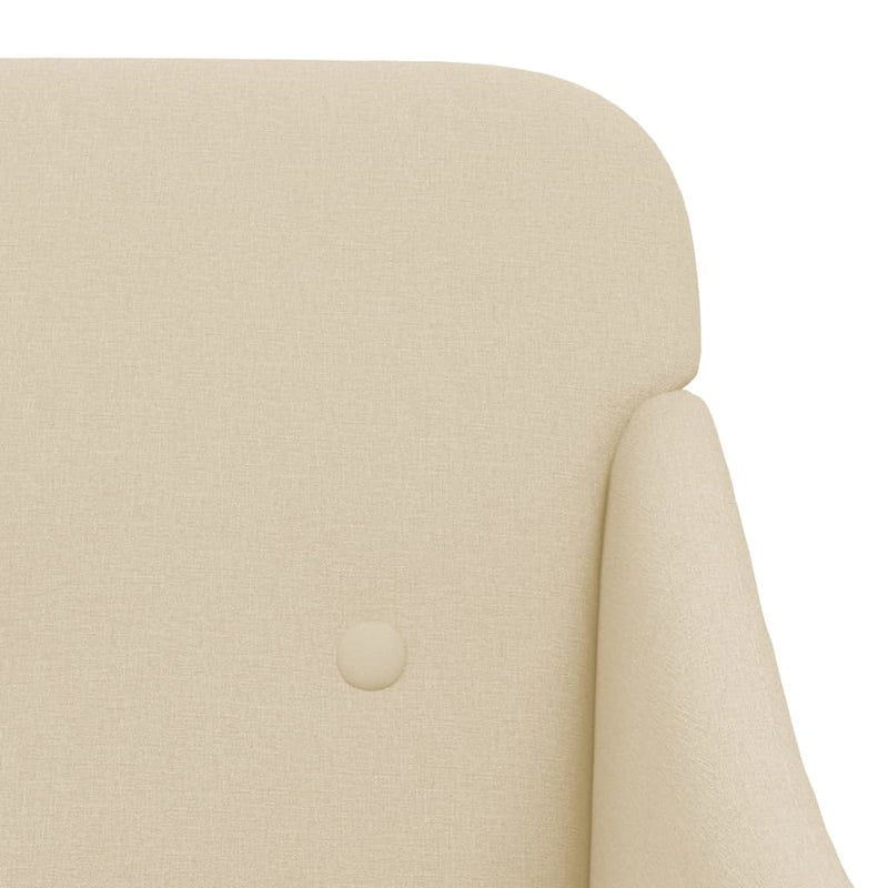 Fotoliu, crem, 63x76x80 cm, textil
