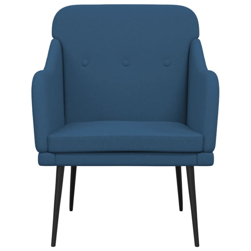 Fotoliu, albastru, 63x76x80 cm, textil