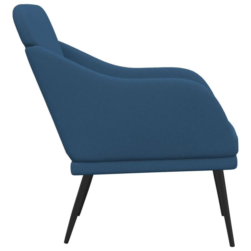 Fotoliu, albastru, 63x76x80 cm, textil