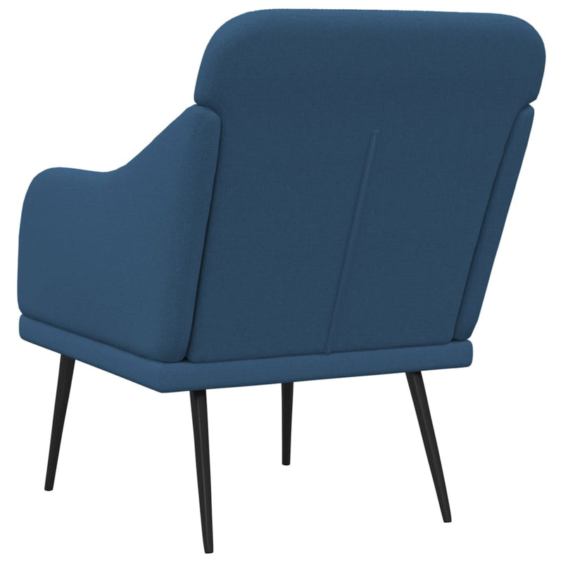 Fotoliu, albastru, 63x76x80 cm, textil