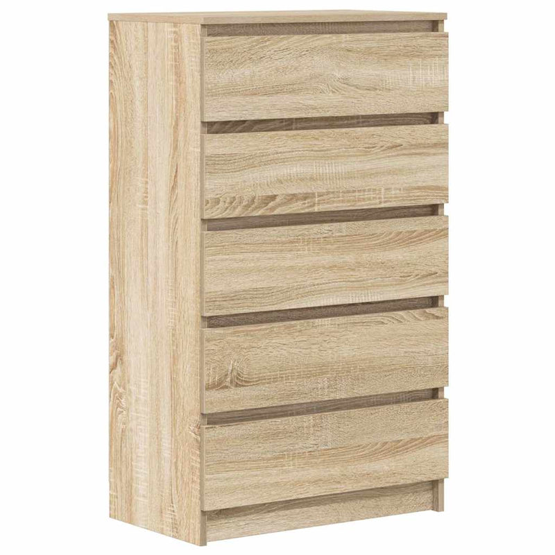 Dulap cu sertar, stejar sonoma, 60x36x103 cm, lemn prelucrat