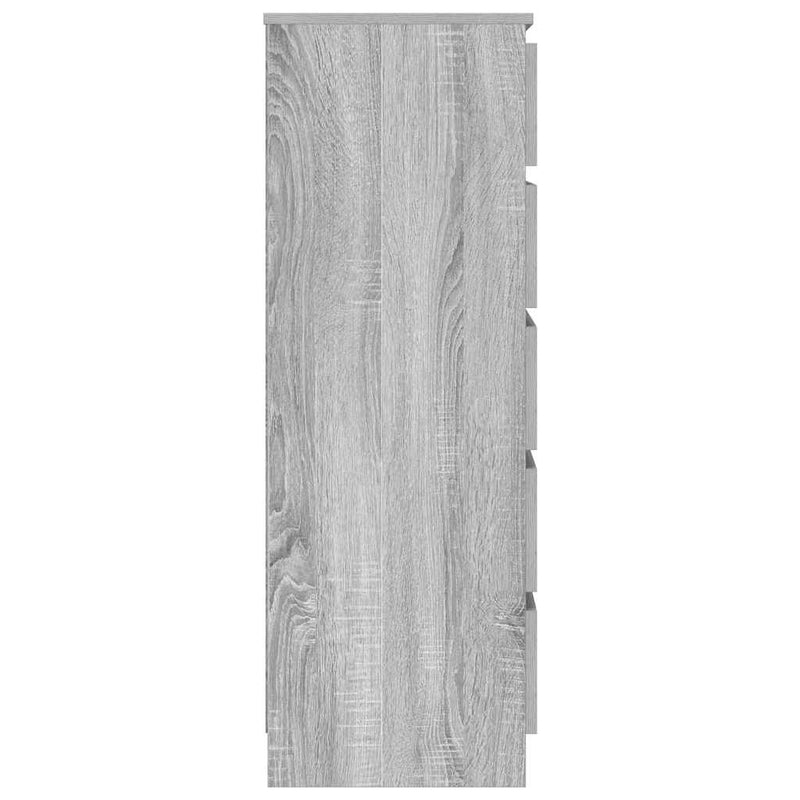 Dulap cu sertar, gri sonoma, 60x36x103 cm, lemn prelucrat