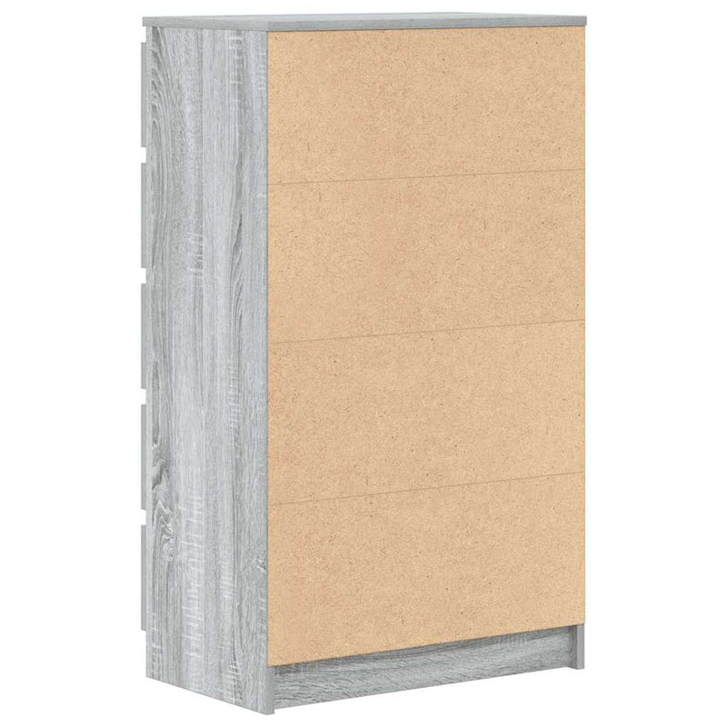 Dulap cu sertar, gri sonoma, 60x36x103 cm, lemn prelucrat