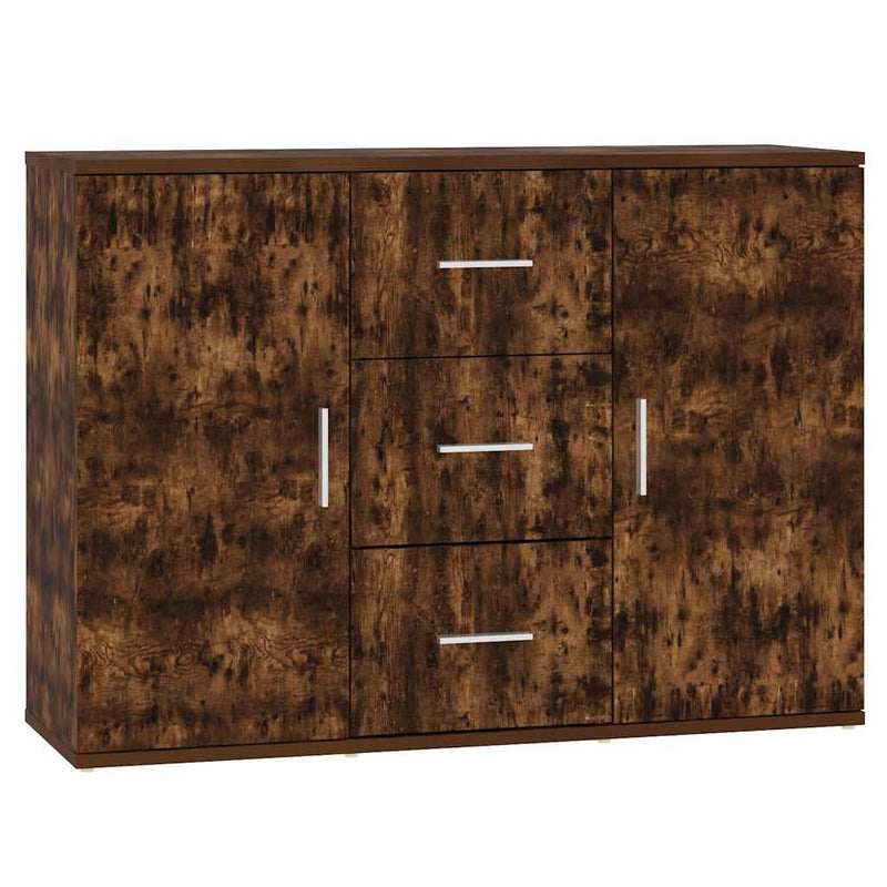 Dulap, stejar fumuriu, 91x29,5x65 cm, lemn compozit