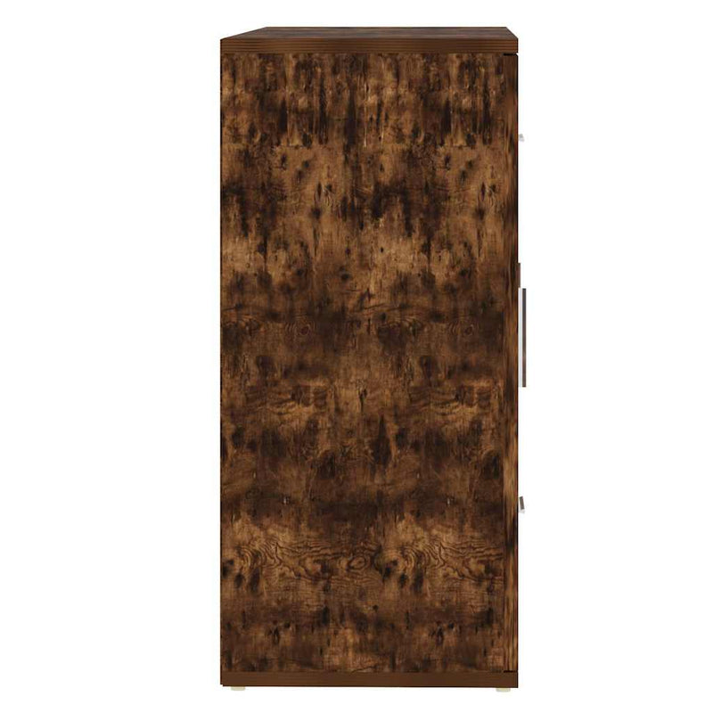 Dulap, stejar fumuriu, 91x29,5x65 cm, lemn compozit