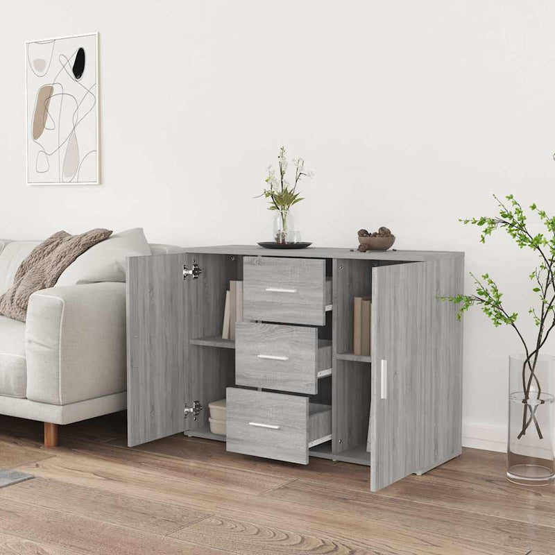 Dulap, gri sonoma, 91x29,5x65 cm, lemn compozit