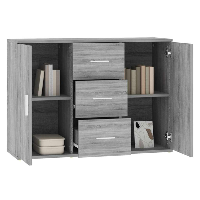 Dulap, gri sonoma, 91x29,5x65 cm, lemn compozit