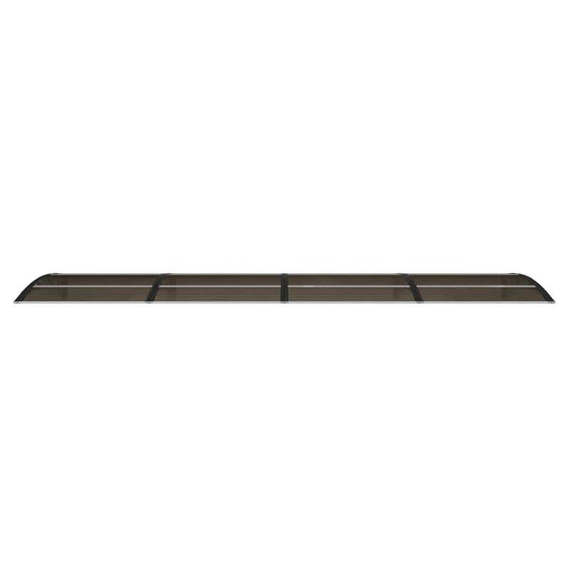 Copertină de ușă neagră 400x100 cm, policarbonat