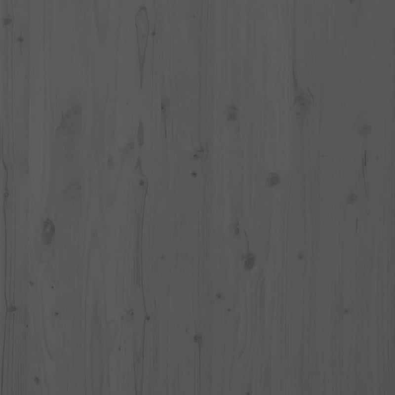 Tăblie de pat pentru perete, gri, 146x3x91,5 cm, lemn masiv pin