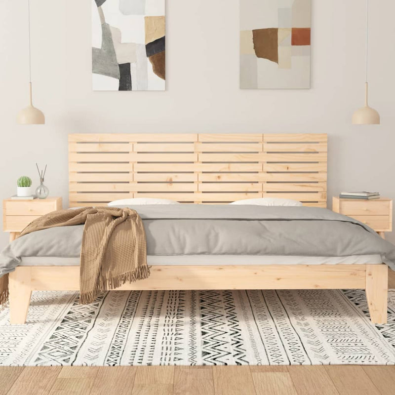 Tăblie de pat pentru perete, 166x3x63 cm, lemn masiv de pin