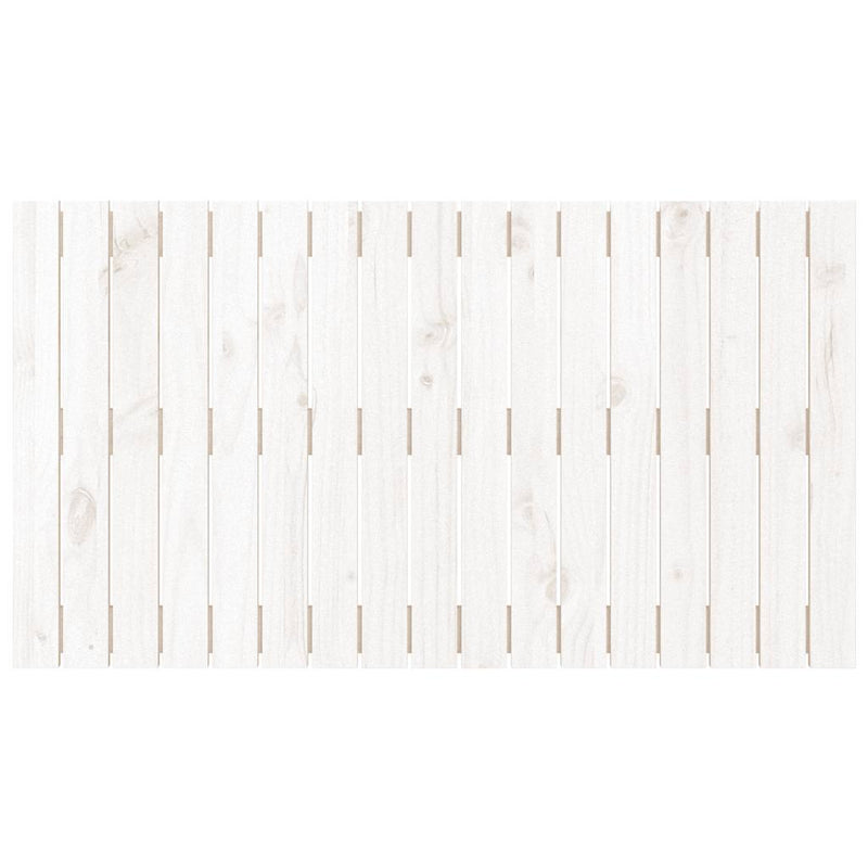Tăblie de pat pentru perete, alb, 108x3x60 cm, lemn masiv pin