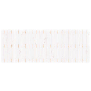 Tăblie de pat pentru perete, alb, 159,5x3x60 cm, lemn masiv pin
