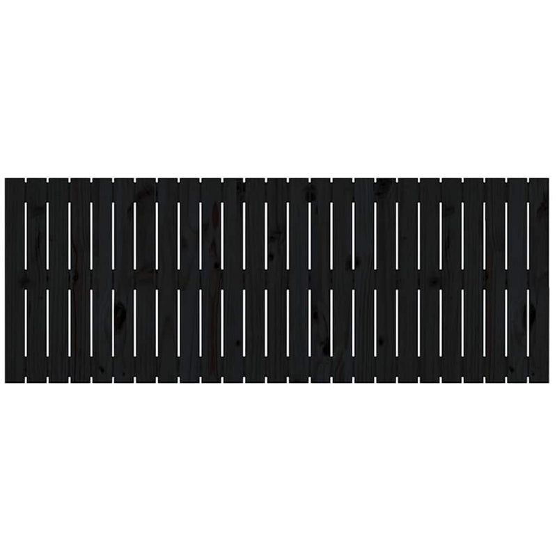 Tăblie de pat pentru perete, negru, 159,5x3x60 cm