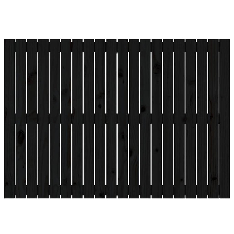 Tăblie de pat pentru perete, negru, 127,5x3x90 cm