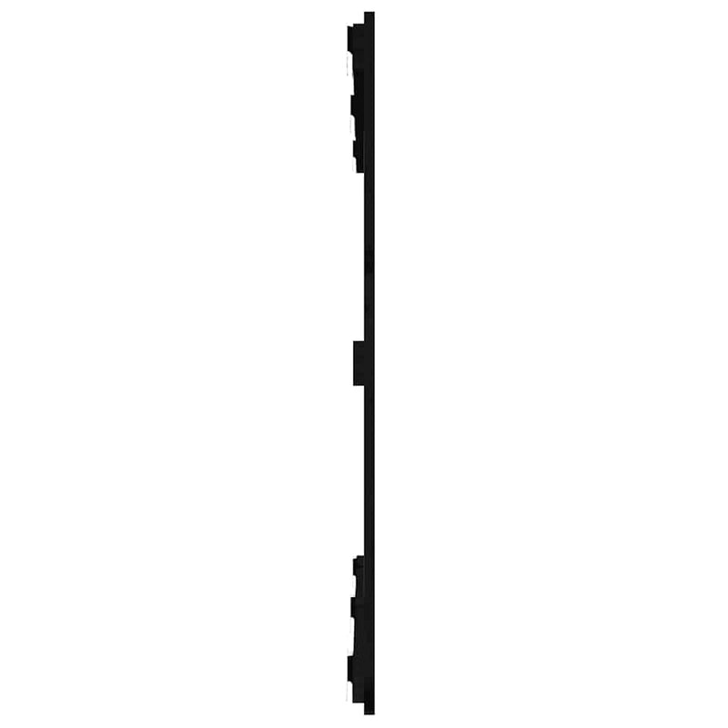 Tăblie de pat pentru perete, negru, 127,5x3x90 cm