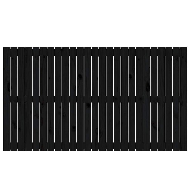 Tăblie de pat pentru perete, negru, 159,5x3x90 cm