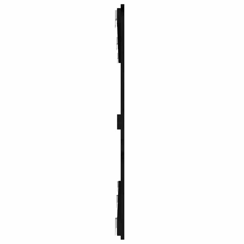 Tăblie de pat pentru perete, negru, 159,5x3x90 cm