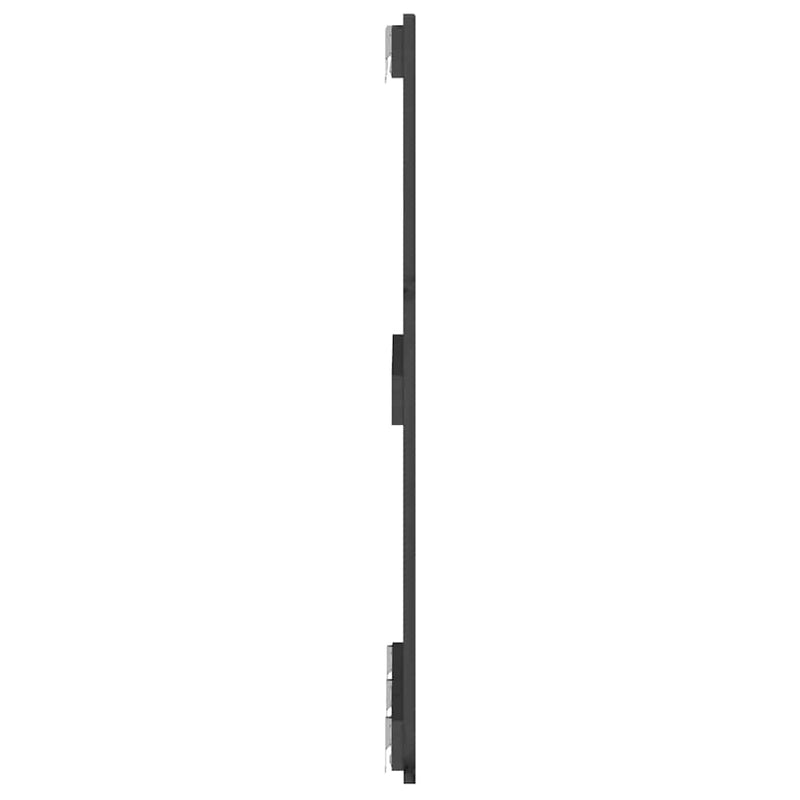 Tăblie de pat pentru perete, gri, 166x3x90 cm, lemn masiv pin