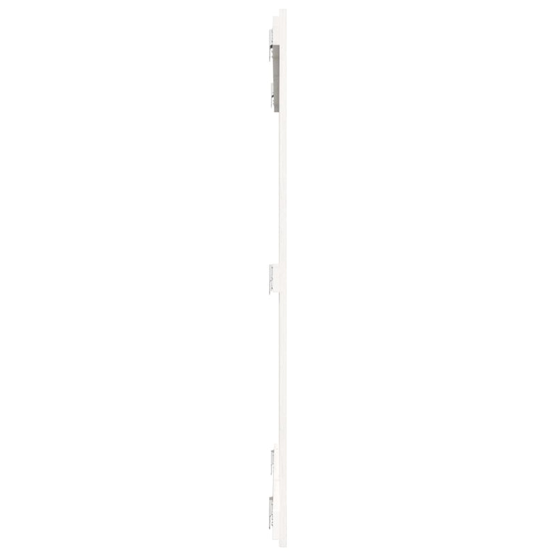 Tăblie de pat pentru perete, alb, 108x3x110 cm, lemn masiv pin