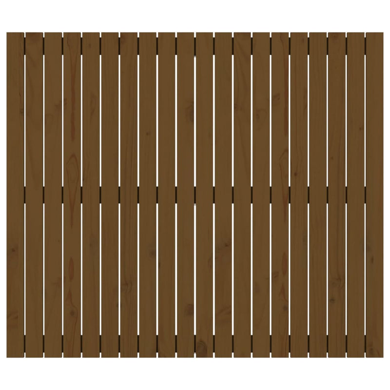 Tăblie de pat pentru perete, maro miere 127,5x3x110 cm lemn pin