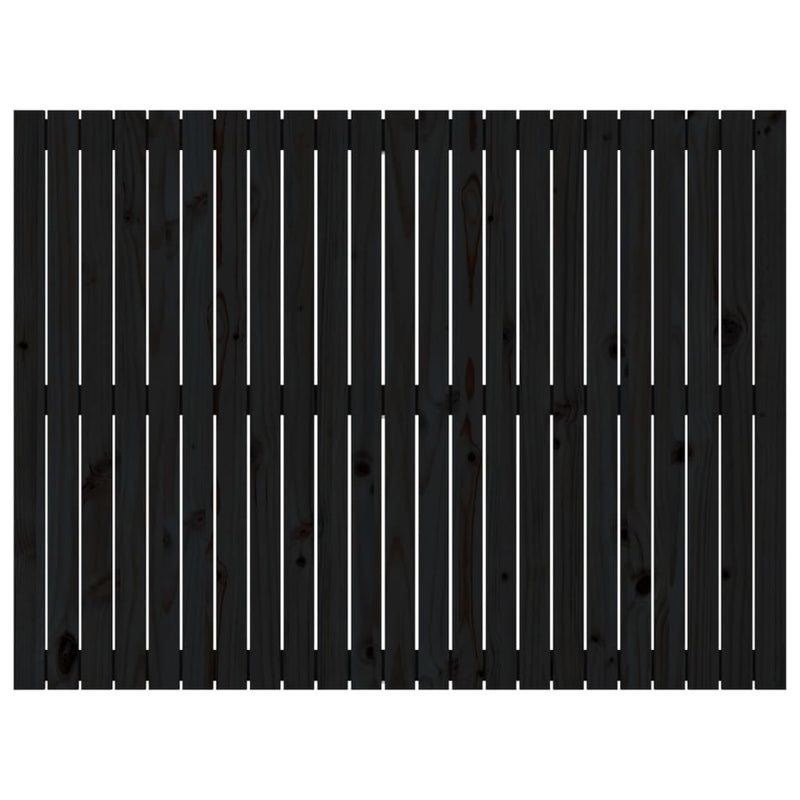 Tăblie de pat pentru perete, negru, 159,5x3x90 cm
