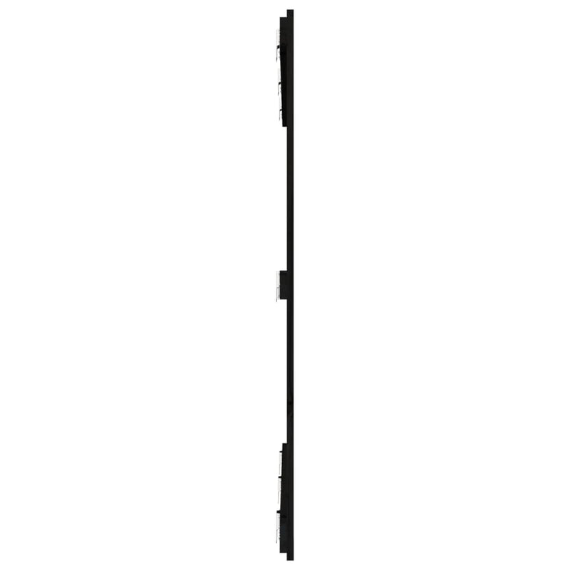 Tăblie de pat pentru perete, negru, 159,5x3x90 cm