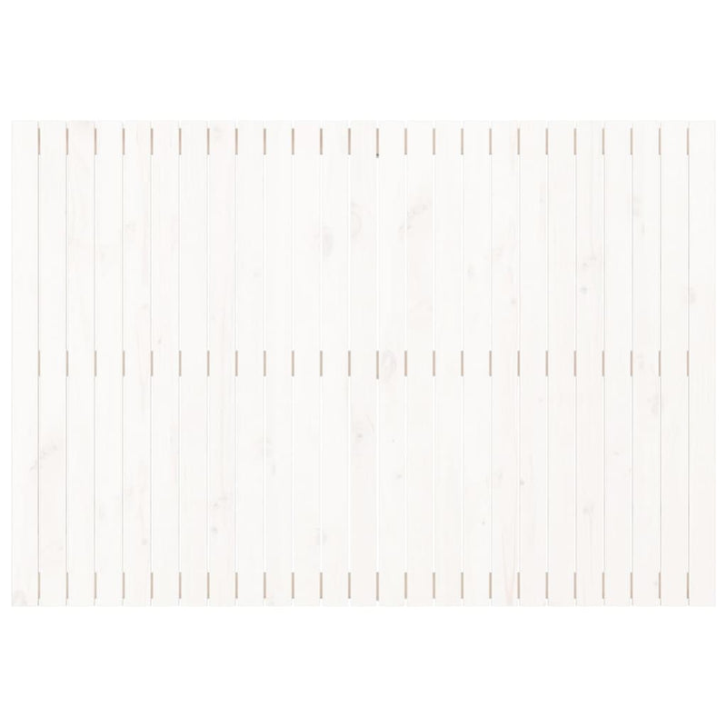 Tăblie de pat pentru perete, alb, 159,5x3x110 cm lemn masiv pin