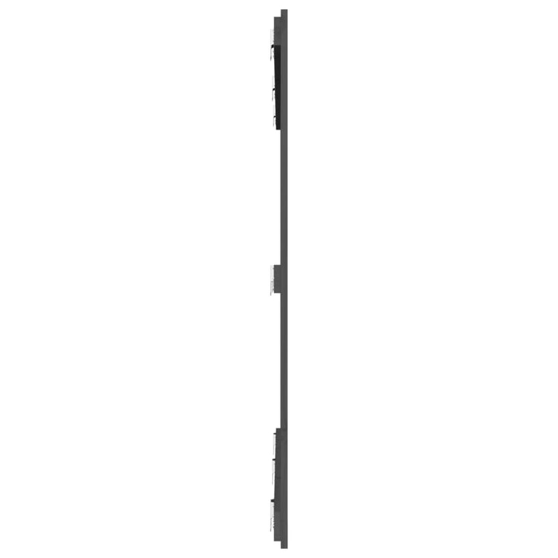 Tăblie de pat pentru perete, gri, 159,5x3x110 cm lemn masiv pin