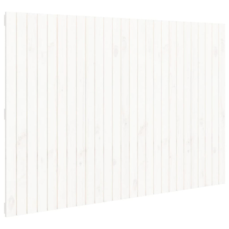 Tăblie de pat pentru perete, alb, 166x3x110 cm, lemn masiv pin