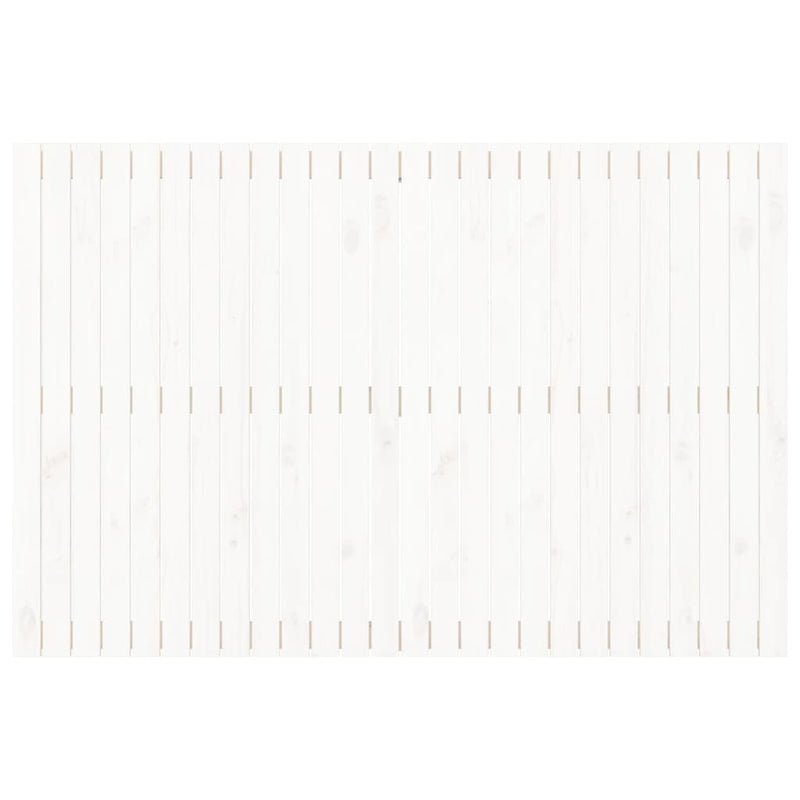 Tăblie de pat pentru perete, alb, 166x3x110 cm, lemn masiv pin