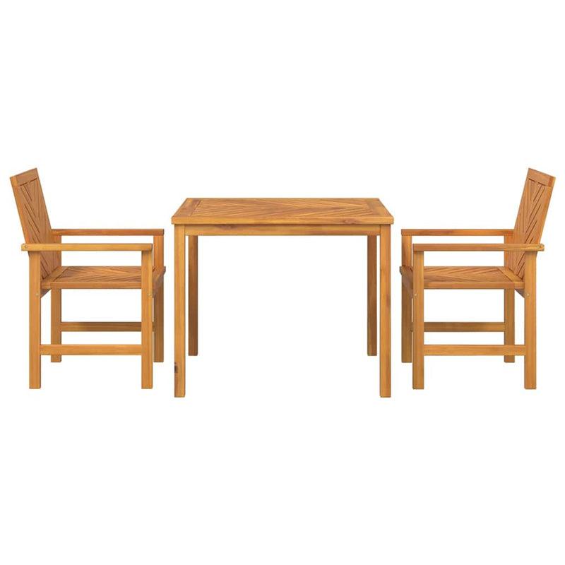 Set de masă pentru grădină 3 buc. Maro Lemn Solid de Acacia
