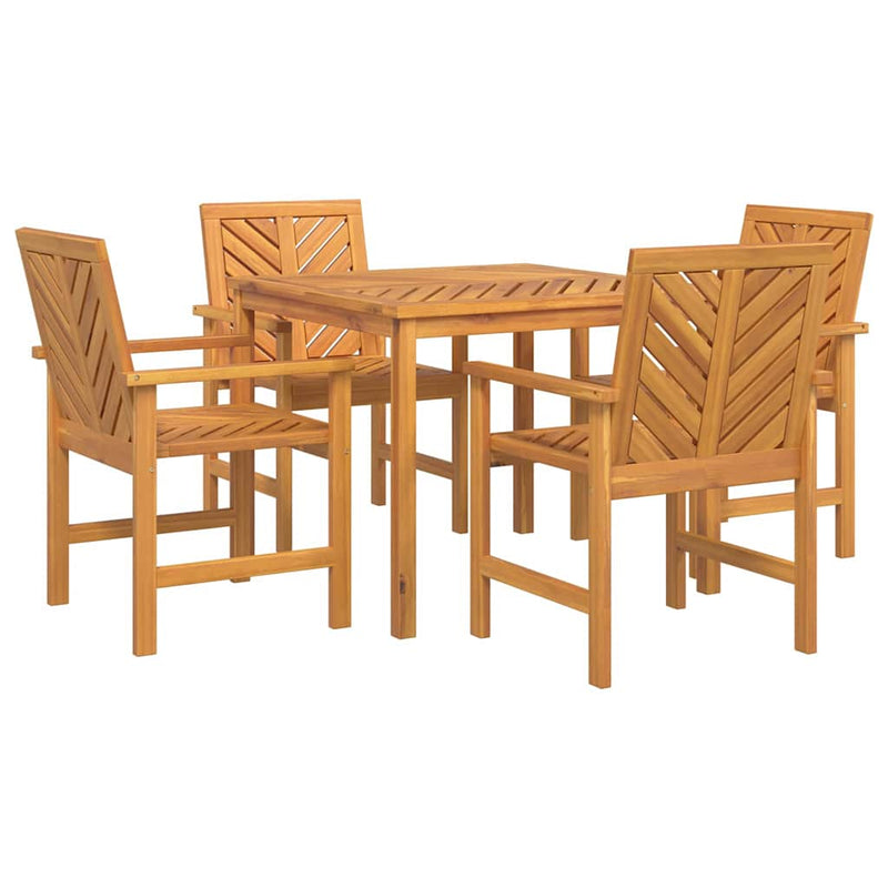 Set de masă pentru grădină 5 buc. Maro Lemn Solid de Acacia