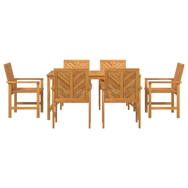 Set de masă pentru grădină 7 buc. Maro Lemn Solid de Acacia