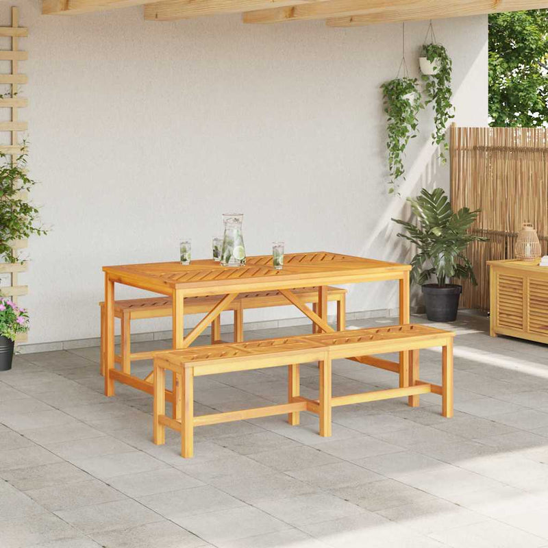Set de masă pentru grădină 3 buc. Maro Lemn Solid de Acacia