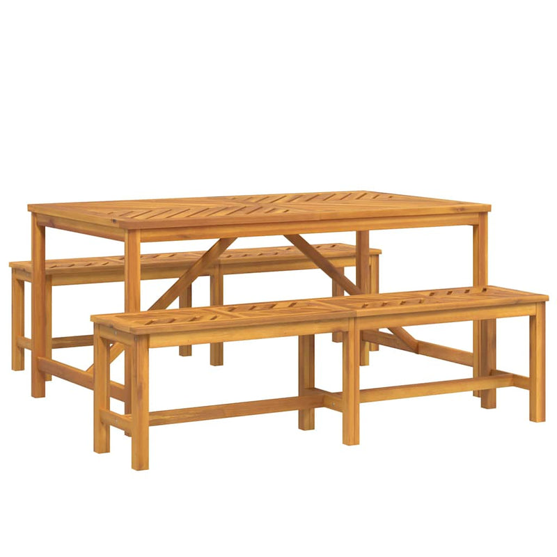 Set de masă pentru grădină 3 buc. Maro Lemn Solid de Acacia