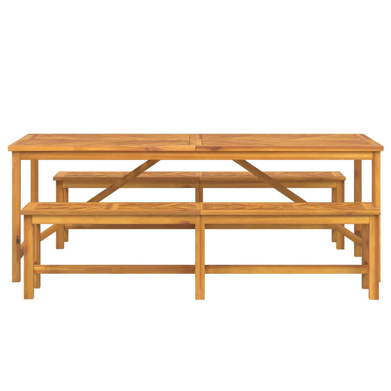 Set de masă pentru grădină 3 buc. Maro Lemn Solid de Acacia