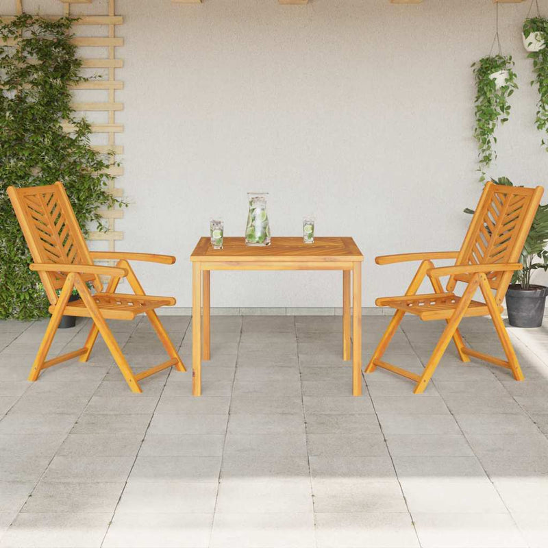 Set de masă pentru grădină 3 buc. Maro Lemn Solid de Acacia