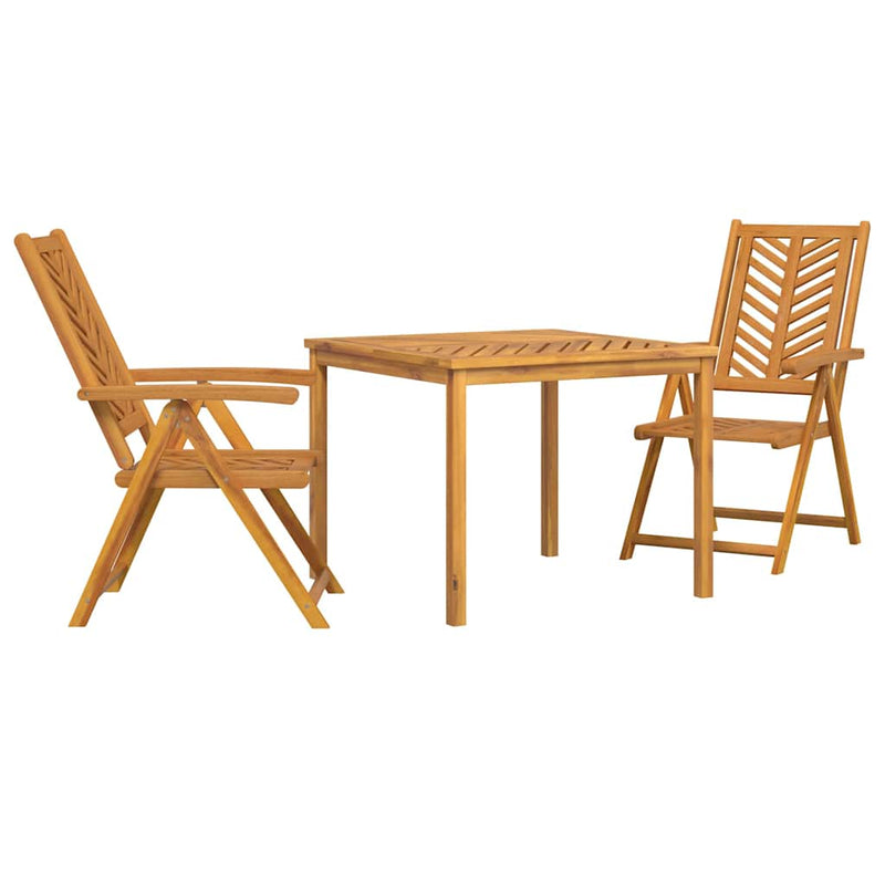 Set de masă pentru grădină 3 buc. Maro Lemn Solid de Acacia