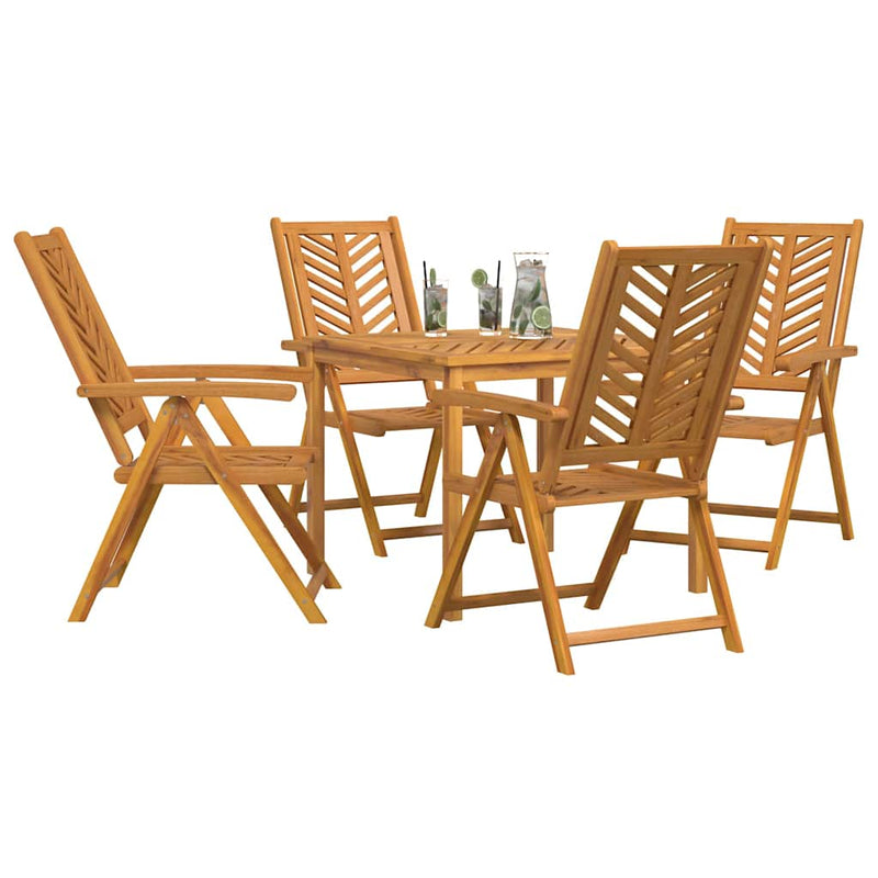 Set de masă pentru grădină 5 buc. Maro Lemn Solid de Acacia