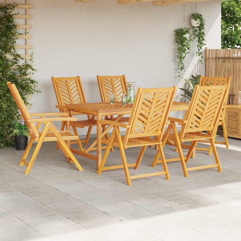 Set de masă pentru grădină 7 buc. Maro Lemn Solid de Acacia
