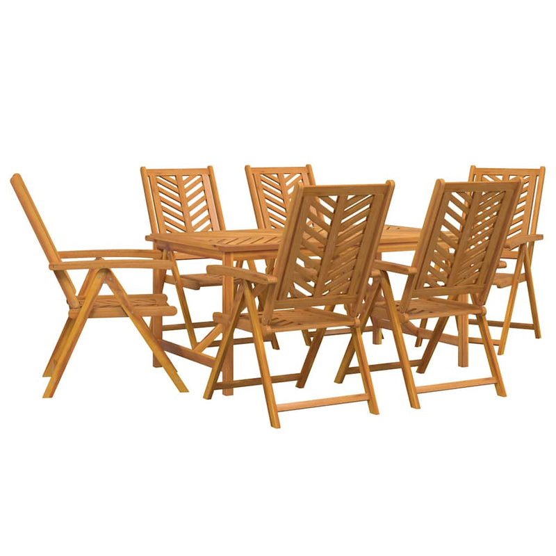 Set de masă pentru grădină 7 buc. Maro Lemn Solid de Acacia