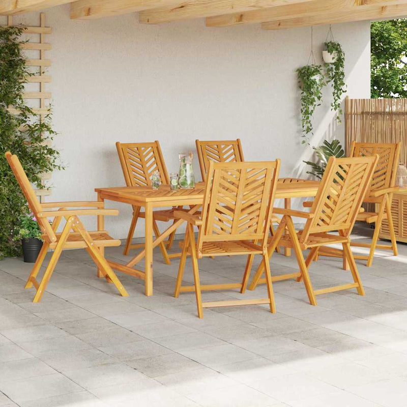 Set de masă pentru grădină 7 buc. Maro Lemn Solid de Acacia