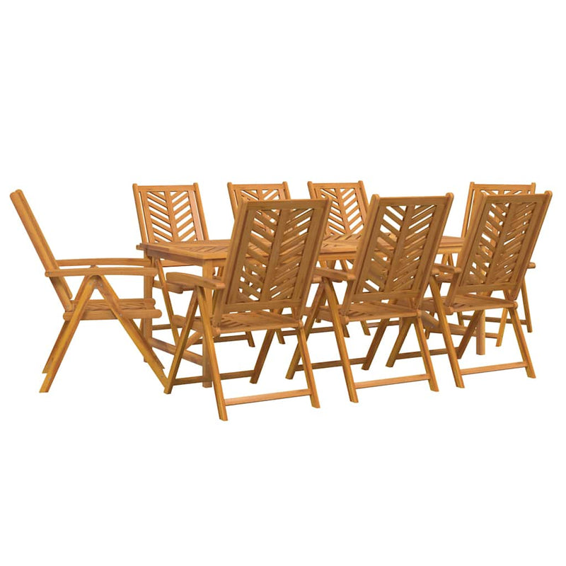 Set de masă pentru grădină 9 buc. Maro Lemn Solid de Acacia