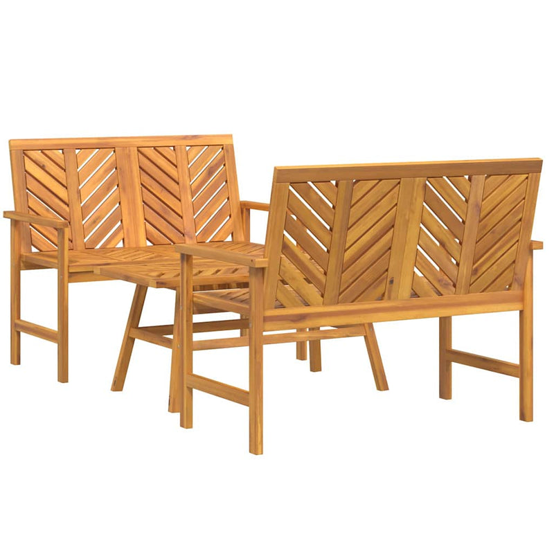 Set de lounge pentru grădină 3 buc. Maro Lemn Solid de Acacia