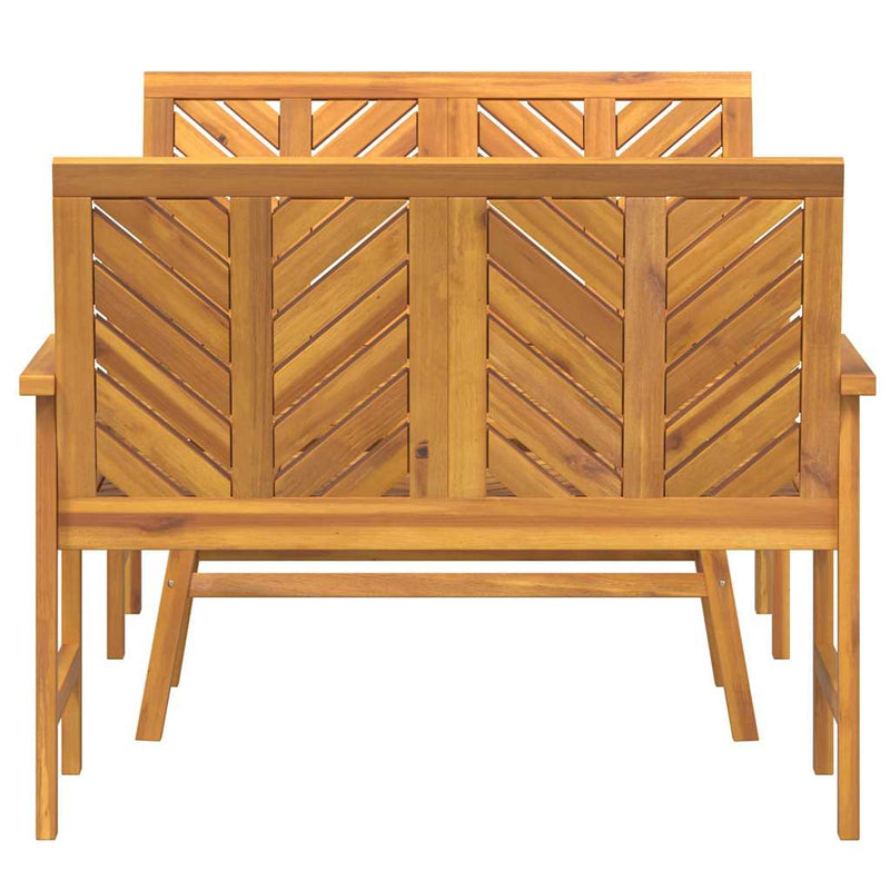 Set de lounge pentru grădină 3 buc. Maro Lemn Solid de Acacia