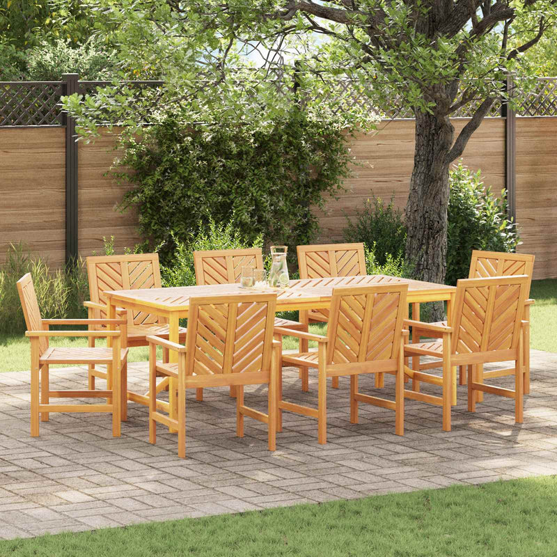 Scaun de sufragerie 8 buc. natural Lemn Solid de Acacia