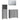 Set mobilier de baie, 3 piese, gri sonoma, lemn prelucrat